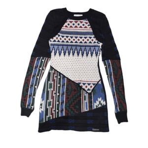 Upcycled Patchwork Sweater Dress